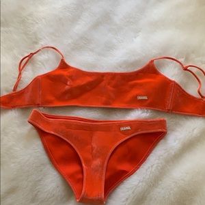 Triangl bikini top and bottom both size small